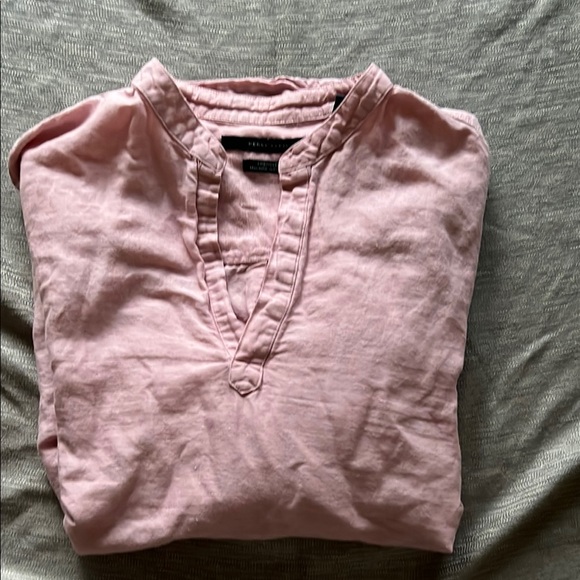 Perry Ellis Pink Long Sleeve Tee - Picture 7 of 15